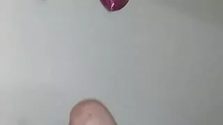 Emily fucks herself with a cucumber