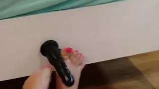 dildo footjob