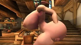 Thick nightelf dancing