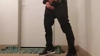 Jerking off in apartment building corridor TRAILER