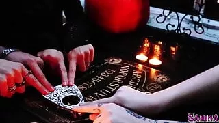 Goth Halloween TFF Threesome - Sarina & Robin Fuck GG Shaye