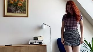 Wife distracted from reading a book for good sex with creampie