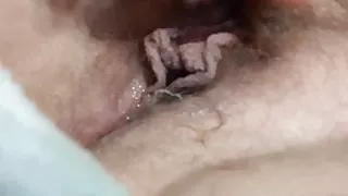 Russian girl play with pussy