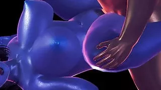 3d CG animation sex Big tits