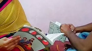 Indian Lady Teacher and Tech Student