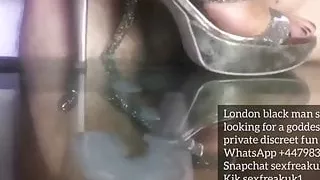 Goddess Cock crushed ebony sub