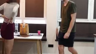 Shared With A Friend. She Takes Two Cocks Part