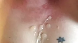 cumshot on my chest