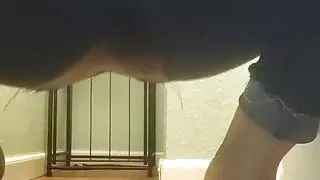 Latinaslut11 pisses her pants