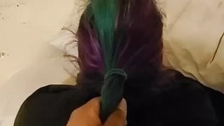 PAWG cumming on daddy's dick