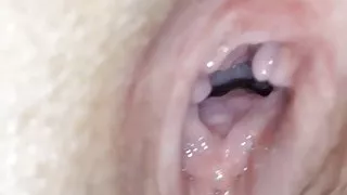 Meiner Frau tief in die Muschi gefilmt