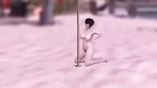 Naked and Hot Bayonetta showing her ass and pussy