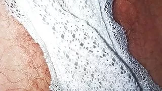 White panties and blue vibrator