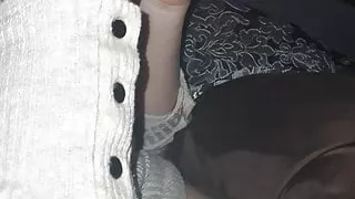 Romanian prostitute doesn't wear panties under blanket