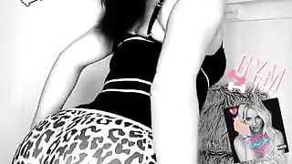 dancing ass brunette