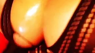 Jellojuggz44f  big titties bouncing in black lingerie