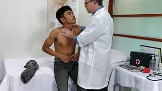 Asian twink fingered and breeded at the doctor
