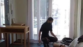 French dominatrix sodomizes an exhibitionist pervert