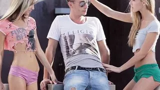 WOWGIRLS, Anjelica and Gina Gerson Stunned the Lucky Guy