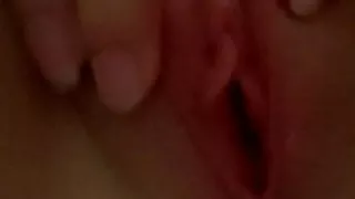 Showing off my stepsister's shaved pussy