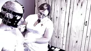 Dominatrix Mistress April - Saline titty injection