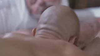 Black jock Zario Travezz cums from Lance Chargers big dick