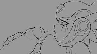 AnythingGoes - Renamon Fucked By Two Men