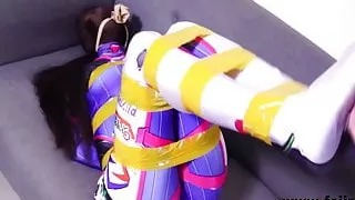 Fejira com. Hentai girl with breathplay and bondage