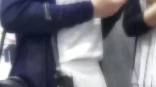 Show host picks up couple and shows them how to kiss