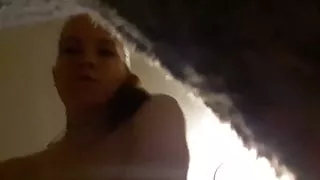 Brea fucking herself with dildo