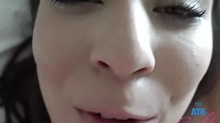 Ariel Grace squirts, smokes on your cock and takes your load