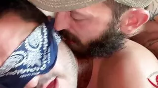 Blindfolded bitch takes a pounding