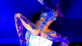 Bodypaint light show