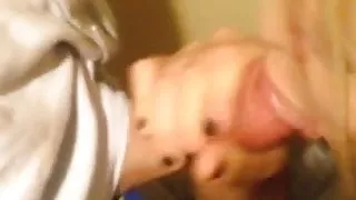 clothed blonde wife blowjob 