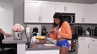 Suspended Teen Stepsister Swallows Big Cock (Part 1)