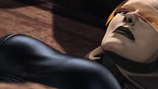 Tali Becomes Curious About EDI's Huge Cock - First Times