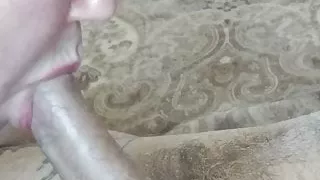 second Blowjob from mother-in-law for today – close-up