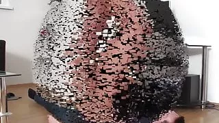 living room femdom trampling