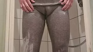 Everything gray under the shower