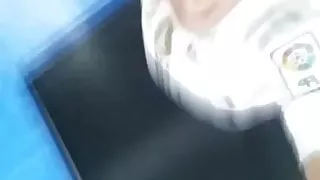 Bouncy boobs of aunt