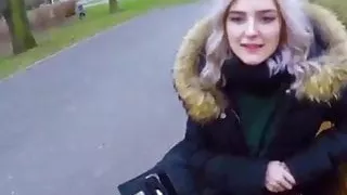 Public Blowjob in POV