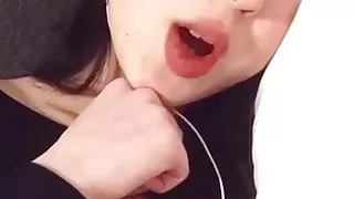 TikTok girl sexy tits