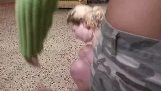 Lezdom Hard Kicking Punishment