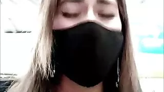 Katy using vibrant egg live on xhamster in supermarket