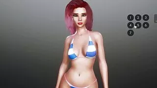 SunbayCity Hentai Game bikini walk in the city in GTA parody