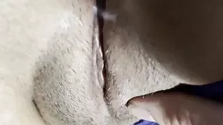 Thick fat ass latina wife gets deep creampie in panties