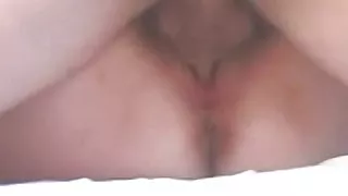 fucked insatiable mother-in-law’s in pussy close-up, cum on pus