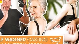 Jessii van Riva: jizzed on in the stairwell! Wolfwagner.cating