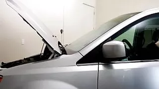 Tattooed dude gets sucked and barebacked