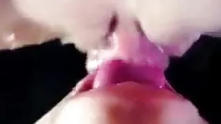Slave eating Squirt Pussy